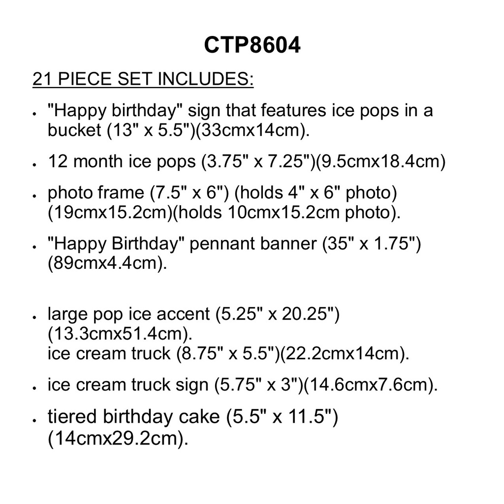 CALM &amp; COOL HAPPY BIRTHDAY MINI (21pcs)