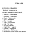 Bold &amp; Bright Month Headliner Mini Bulletin Board (24pcs)