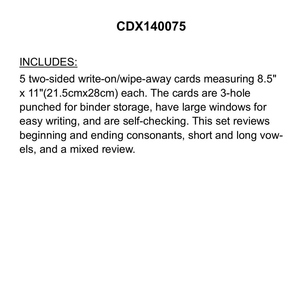 CenterSOLUTIONS: Language Arts Windows (Set 4)