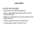 Stylish Scripts Words Hello Welcome BB Set (13pcs)