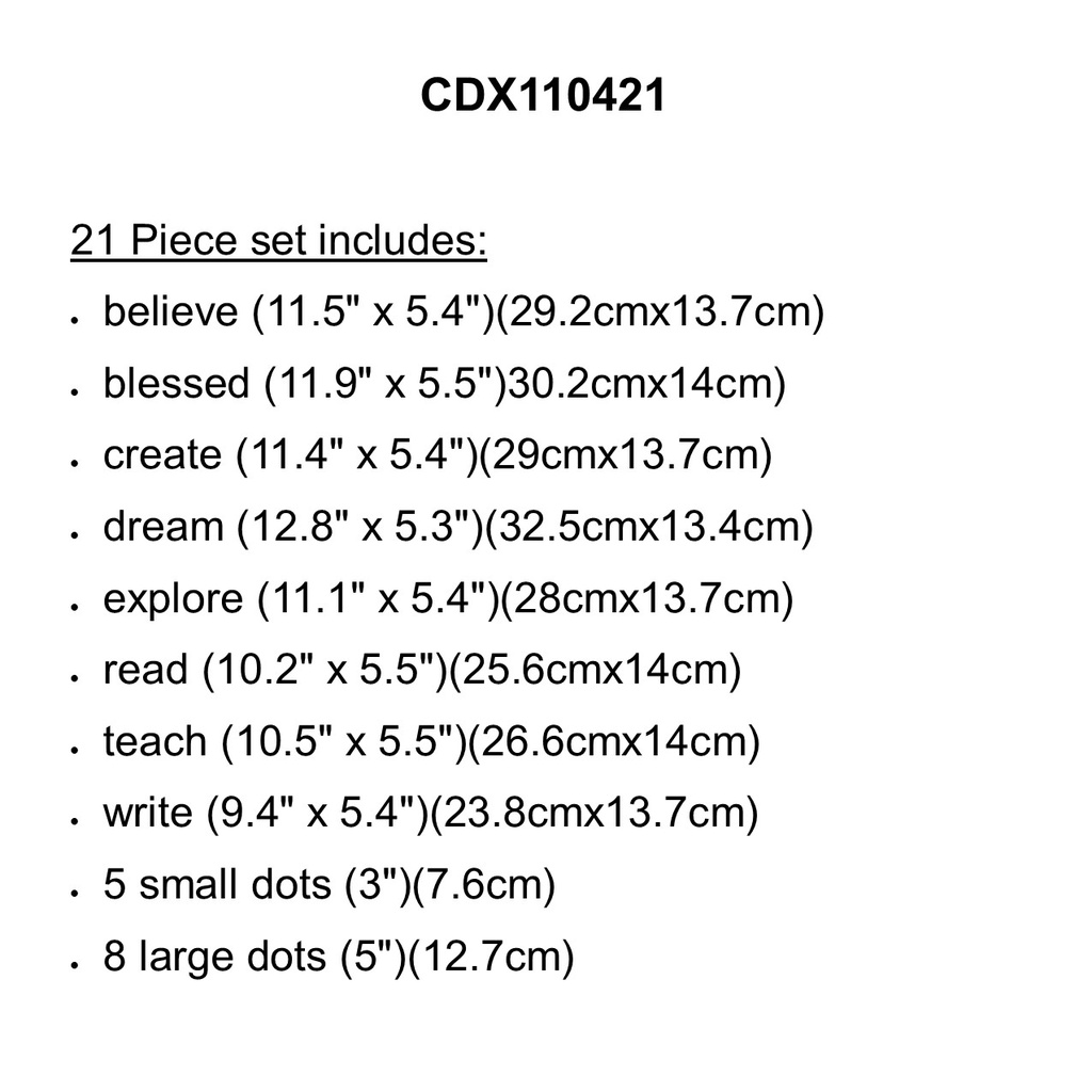 SCRIPT WORDS Teach Mini B.B.Set (21 pcs)