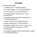 STYLISH CALENDAR Bulletin Board Set (100pcs)