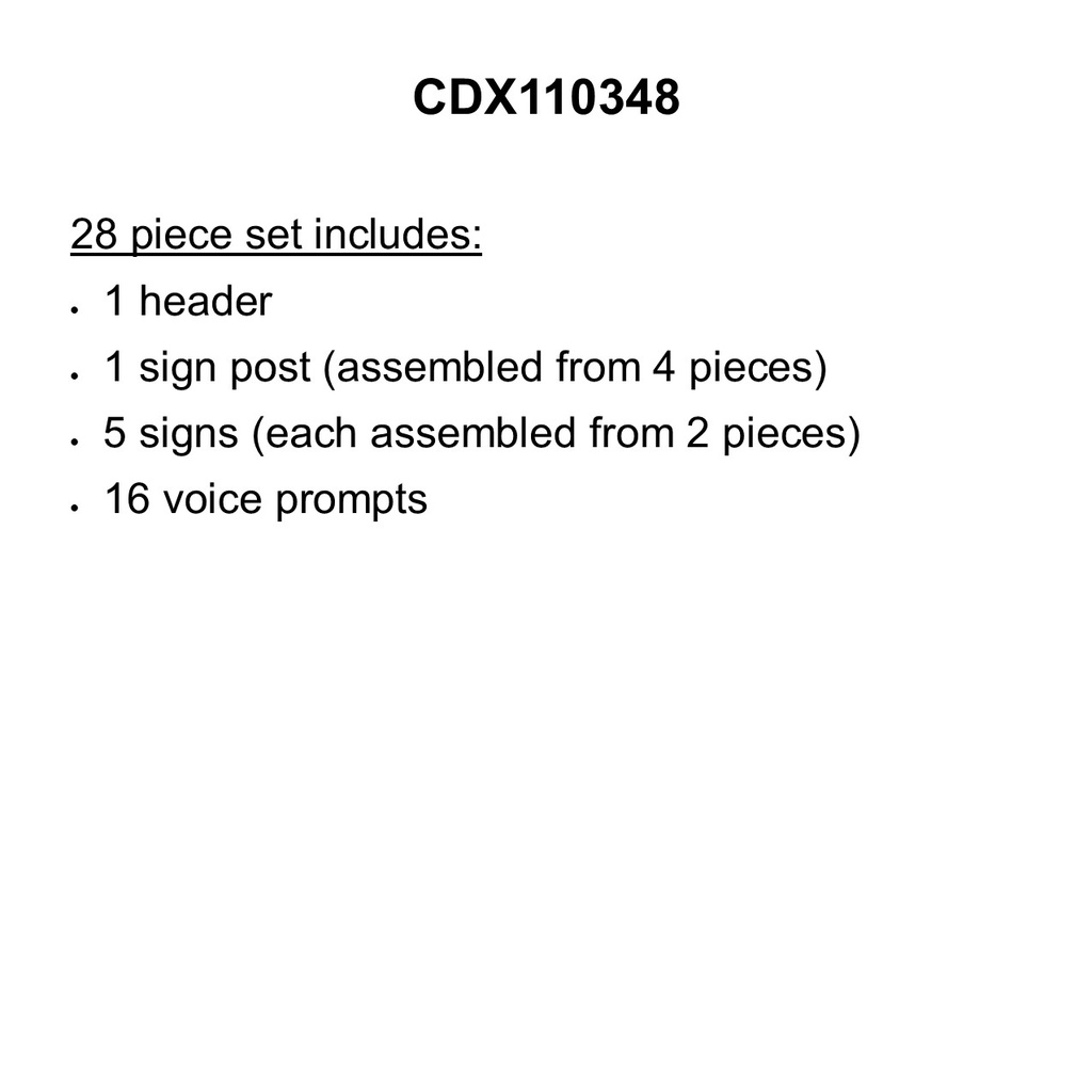 Signs Of a Fluent Reader Mini BB Set (31 pcs)(52cmx15cm)(20.4''x6'')