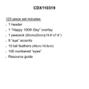 You-Nique Happy 100th Day! Bulletin Board Set  (123pcs)