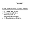 Oh Happy Day Bold Block (4"-10cm) Letters Combo Pack (230pcs)