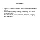 Under the Sea Ocean Counters (72pcs)