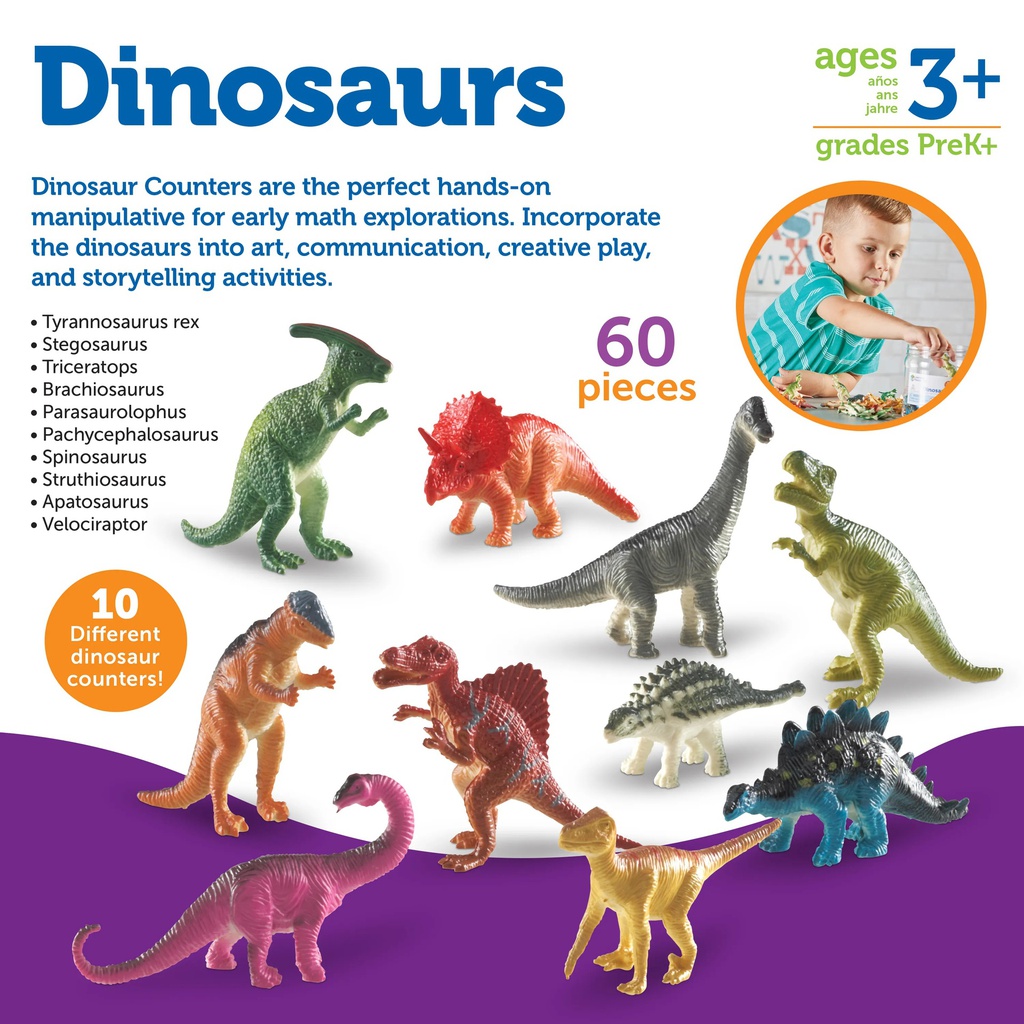 Dinosaur Counters  (Set of 60)