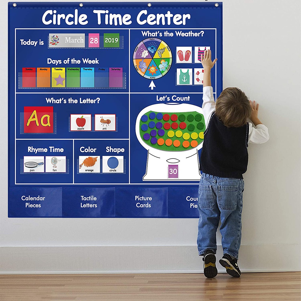 Circle Time Center POCKET CHART 39" x 41" (99cm x 104cm)