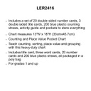 Place Value &amp; Counting POCKET CHART 13" x 18" (33cm x 45.7cm)