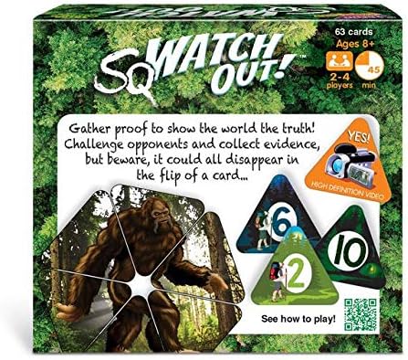 SQWATCH OUT! CARD GAME (63 cards) AGE 8+