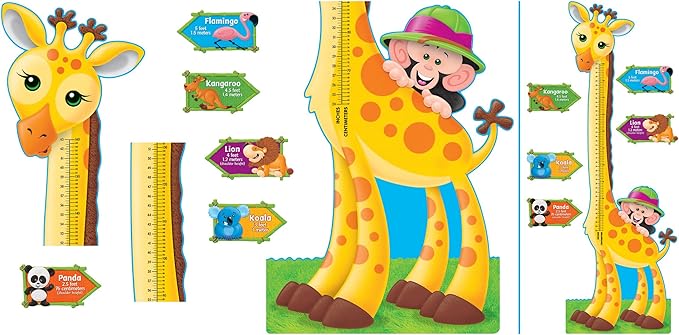 Giraffe Growth Chart BB Set   (8pcs) (6'tall)(1.8m)