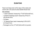 A Sharp Bunch Calendar Bulletin Board Set  (83pcs)