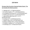 HELLO Sunshine Calendar BB Set  (94pcs)