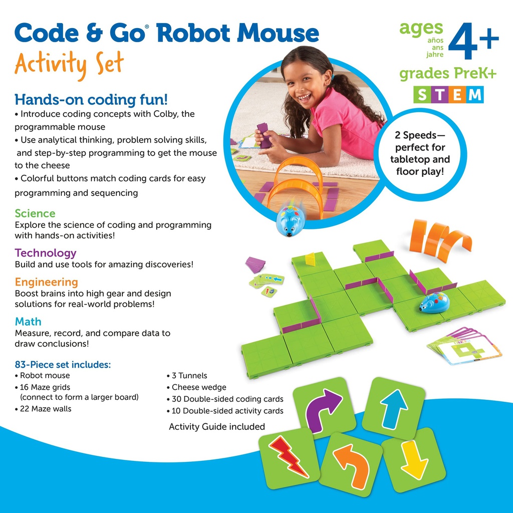 Code &amp; Go Robot Mouse Activity Set (83pcs)(4+yrs)