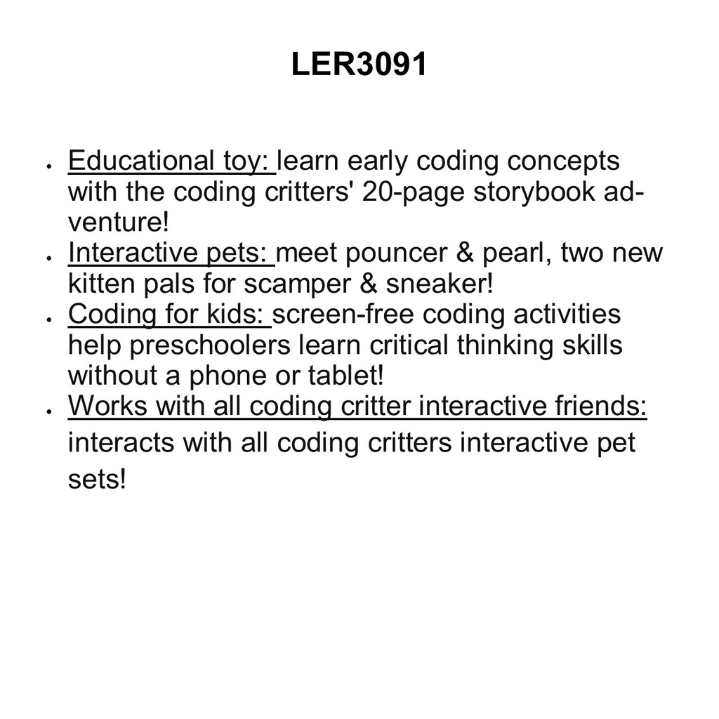 Coding Critters Pair-a-Pets: Adventures with Pouncer &amp; Pearl