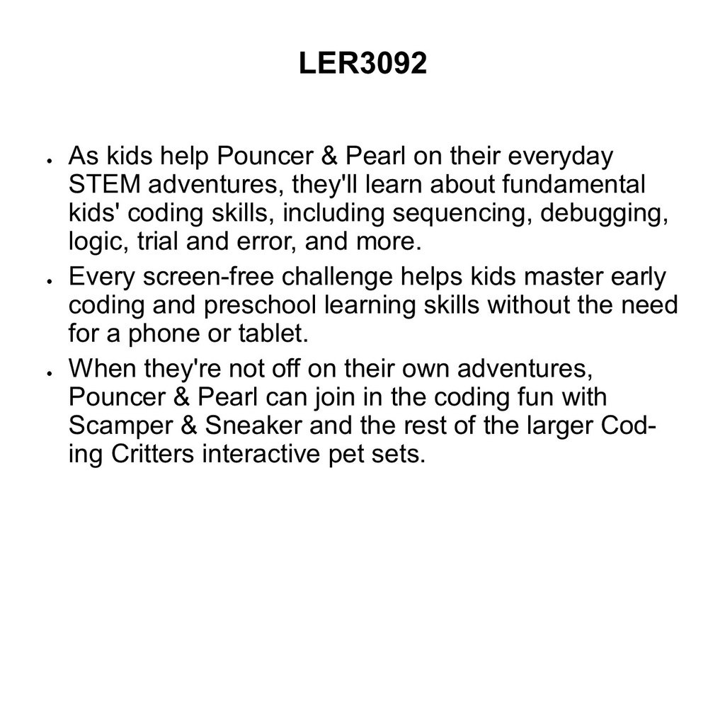 Coding Critters Pair-a-Pets: Adventures with Romper &amp; Flaps (5pcs)