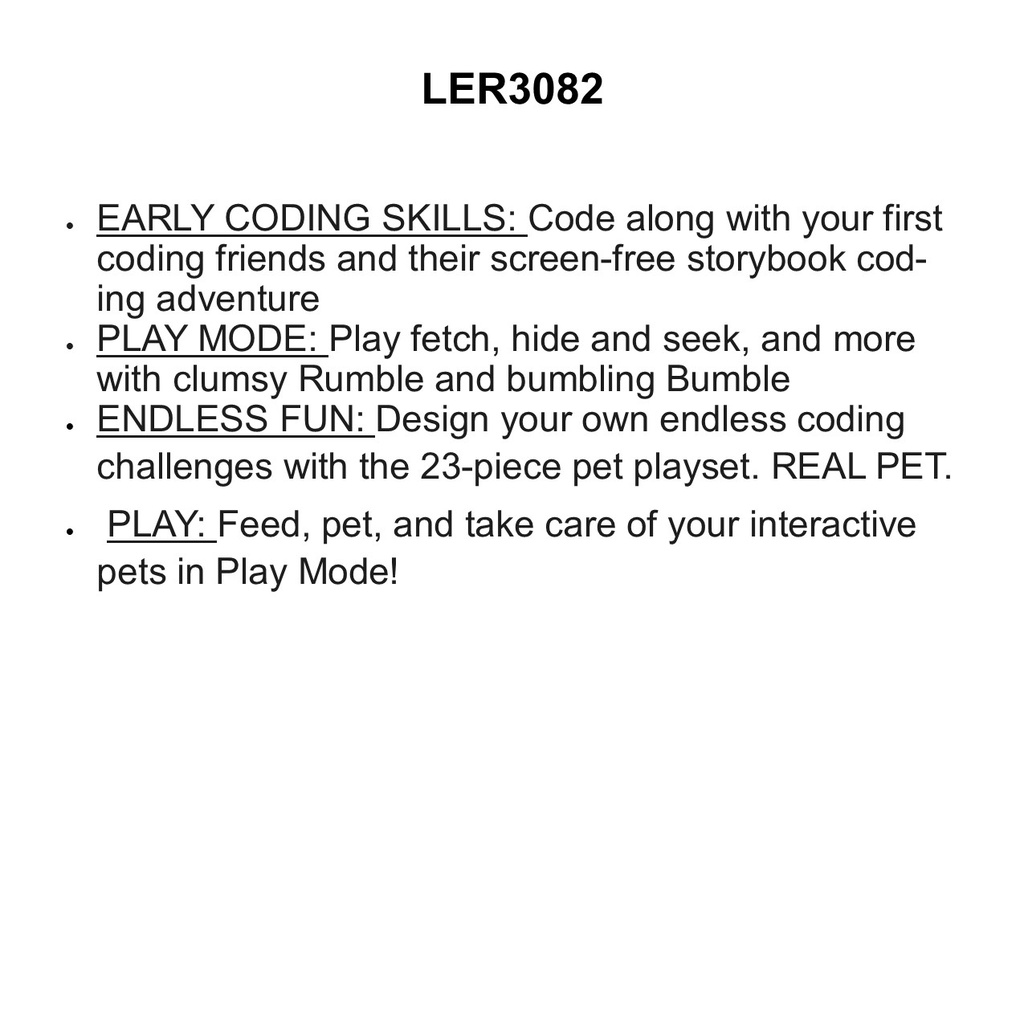 Coding Critters Rumble &amp; Bumble (23pcs)(4+yrs)