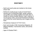 HORSESHOE MAGNET FRIENDS WILDLIFE ANIMAL MAGNETISM (28pcs)(4.5''h-11.4cm)(4+yrs)