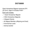 MAGNET FRIENDS BIG PACK FARM ANIMAL MAGNETISM (8''-20.3cm)(4+yrs) (58pcs)