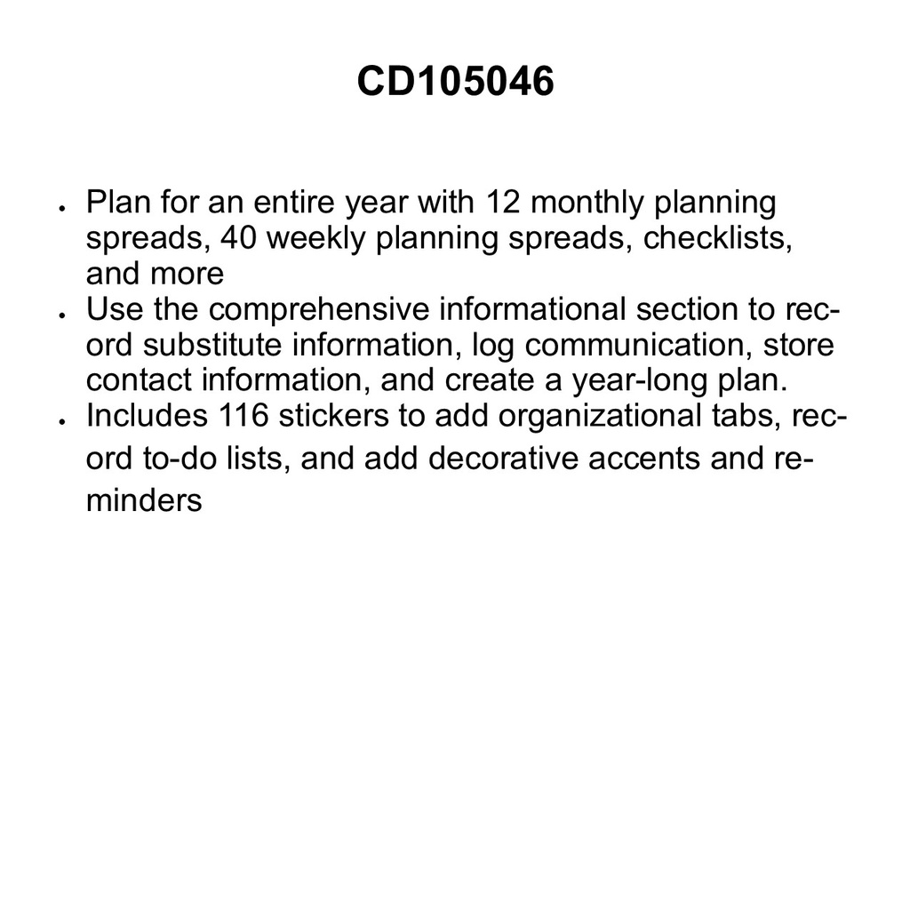 GROW TOGETHER TEACHER PLANNER (128pgs) (116 stickers)