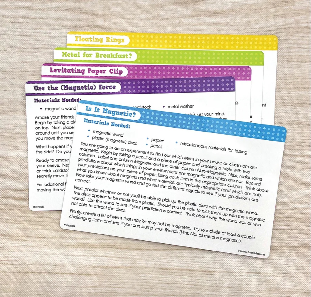 Up-Close Science: Magnetic Wands, Rings &amp; Discs Activity Set (5pcs)