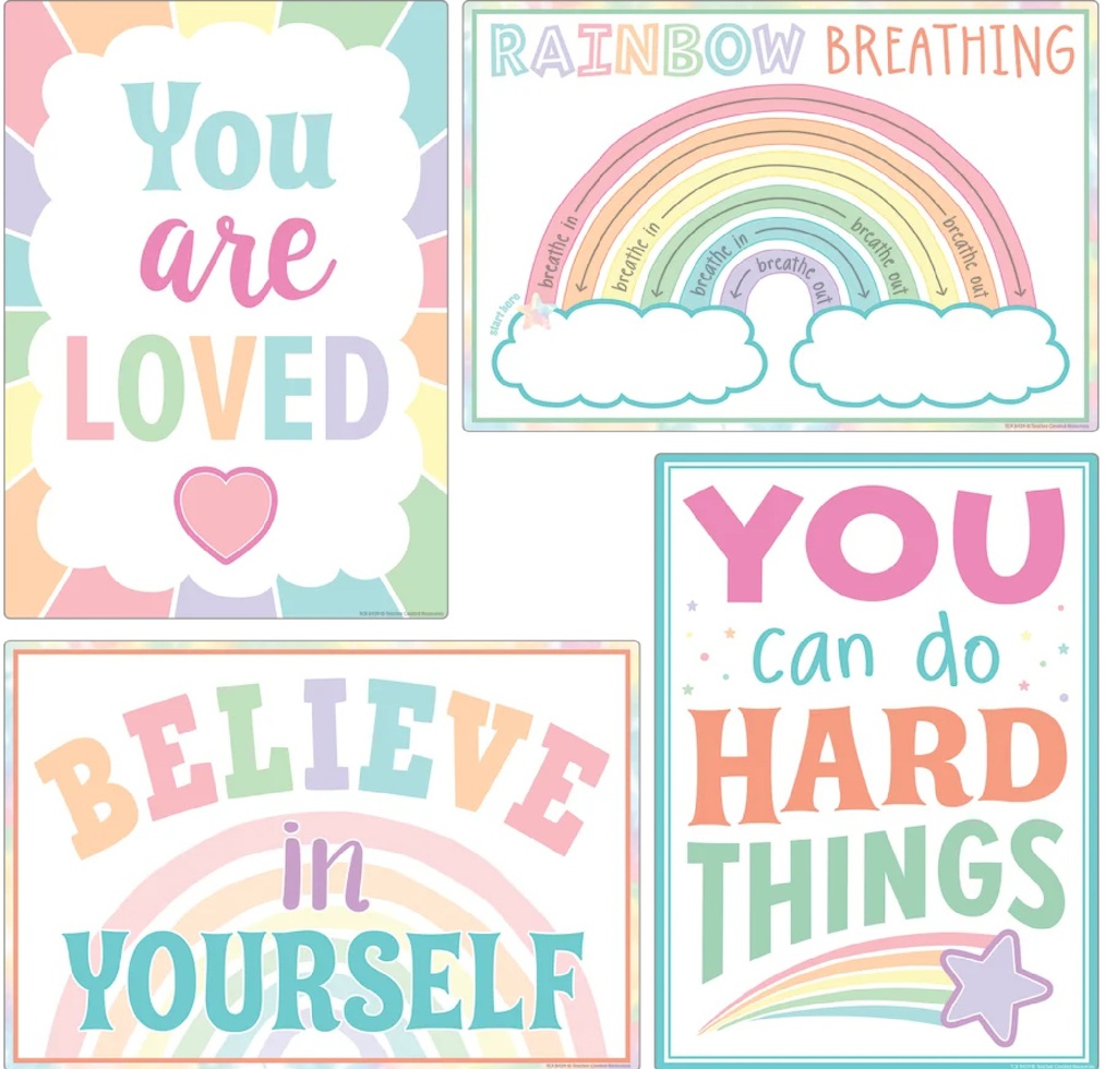 Pastel Pop Calming Strategies Small Poster Pack  11''x15.75'' (27.9cmx40cm)(12pcs)