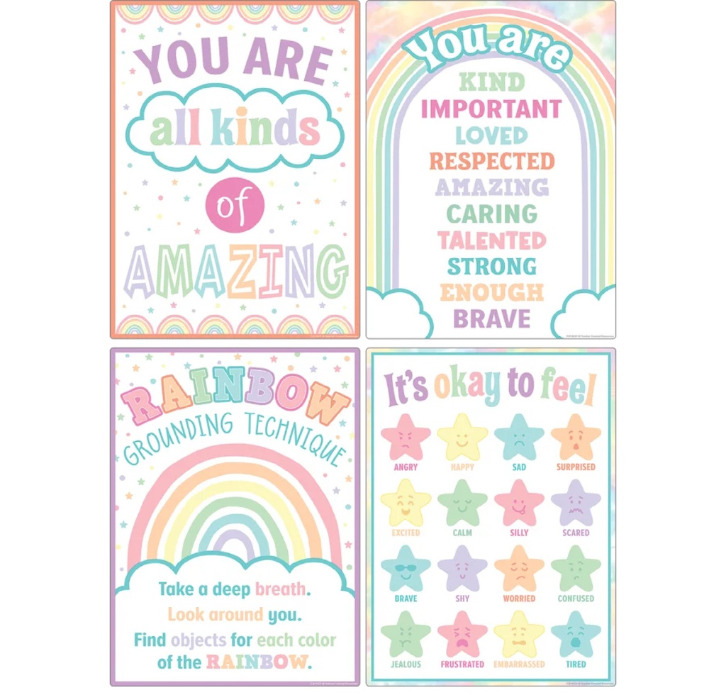 Pastel Pop Calming Strategies Small Poster Pack  11''x15.75'' (27.9cmx40cm)(12pcs)