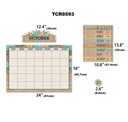 Rustic Bloom Calendar Bulletin Board Set (85pcs)