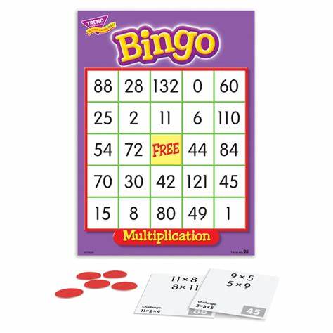 Multiplication Bingo Age: 8 &amp; up  (2-36 players) (36cards)