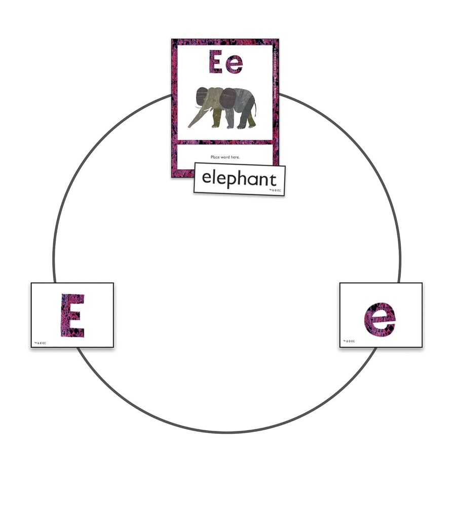 ERIC CARLE ALPHABET LEARNING CARDS (14cm x 10.5cm)     (104 cards)