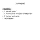 Eric Carle Numbers Learning Cards(14cmx10.5cm)(5.5''x4'')(63 cards)