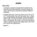 NOW YOU SEE IT, NOW YOU DON'T SEE-THROUGH COMPOST CONTAINER (32cmx21cm)