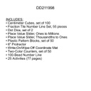 MATH SKILLS STUDENT KITS (Gr: 5) (2dice, 200pcs and 1 compass)