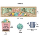 Rustic Bloom Grow Your Mindset Mini Bulletin Board 21''x6''(53.3cmx15.2cm) (24pcs)