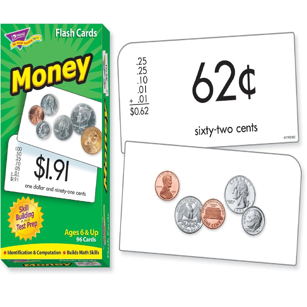 MONEY Skill Drill Flash Cards Two-sided (96cards)
