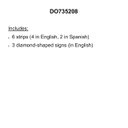 CAUTION DO NOT ERASE Magnetic (9SET) (4strips)(Strips-24"L-61cm) (Signs-8.5"-21.5cm)