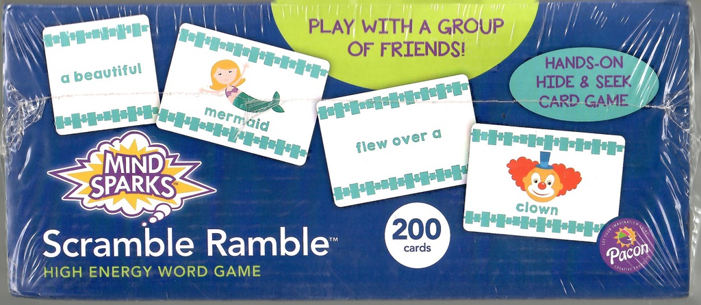 SCRAMBLE RAMBLE HIGH ENERGY WORD GAME (200cards)