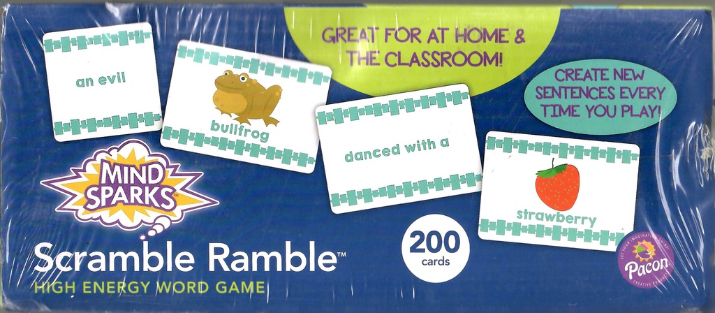 SCRAMBLE RAMBLE HIGH ENERGY WORD GAME (200cards)