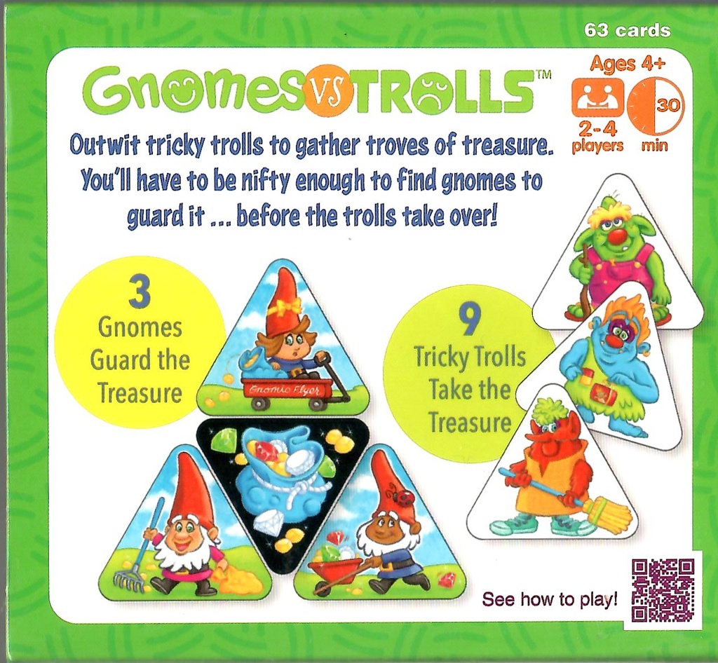 GNOMES vs TROLLS CARD GAME (63 cards) AGE 4+