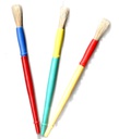 Plastic handled BRUSH JUMBO ASST COLORS- SINGLE