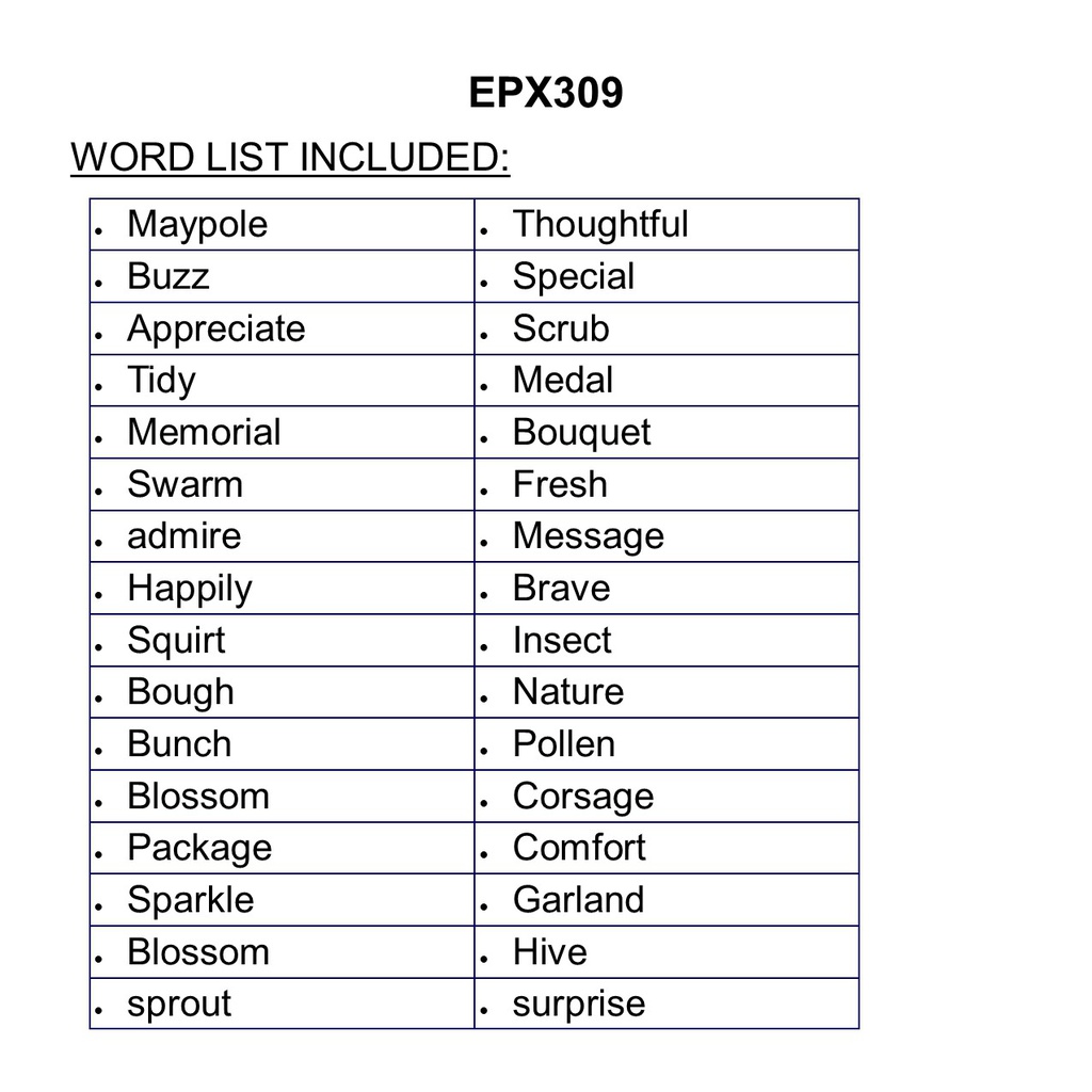 May for calendar grid or pocket chart (7cmx7cm)(2.75"x2.75")