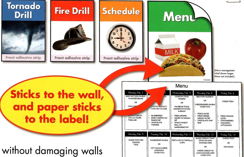 Classroom Labels: Photographic Quick Stick Bulletin Board Set contains (14''x3.5'')(35.5cmx8.9cm)  (34pcs)