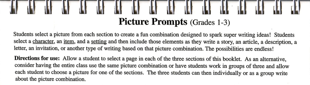 Picture Prompts Write-Abouts (Gr. 1–3)