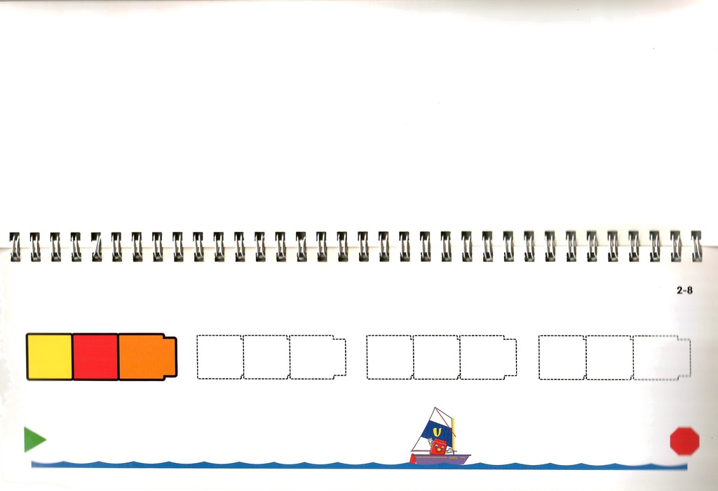 Unifix Early Pattern Book 2 Ages:3-5+ (12pcs)(30cmx10cm)