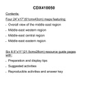 World Geography-Middle East Bulletin Board Set   (Gr:4-8) (4) maps