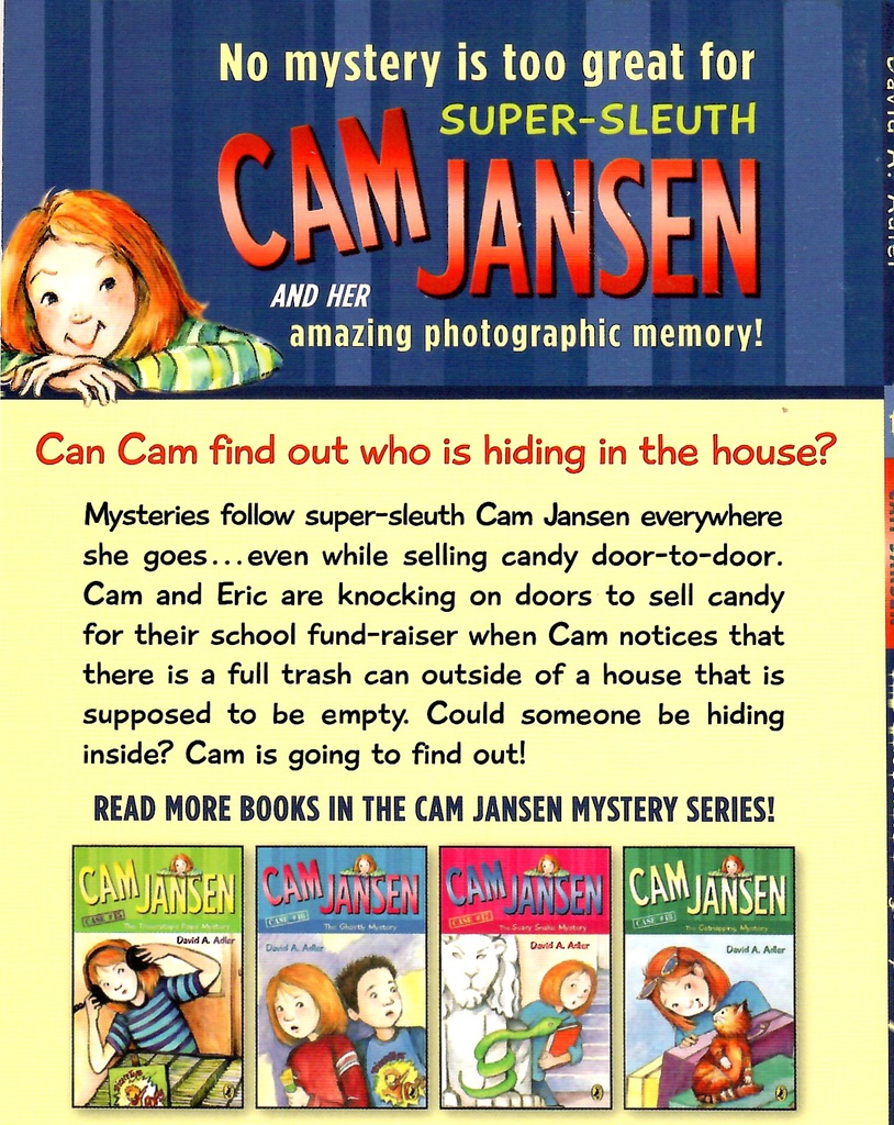 Cam Jansen #14:  Chocolate Fudge Mystery (7-10yrs)