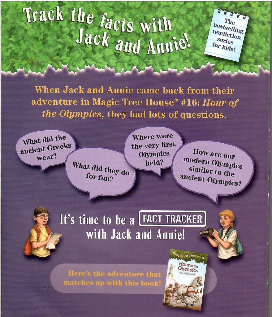 Magic Tree House Research Guide #10: Ancient Greece and the Olympics (7-10yrs)