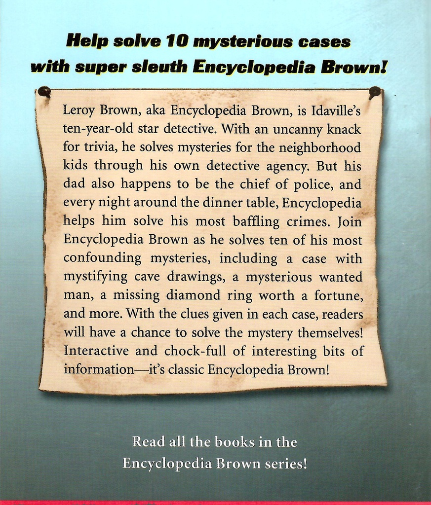 Encyclopedia Brown Keeps the Peace #06 (8-12yrs)