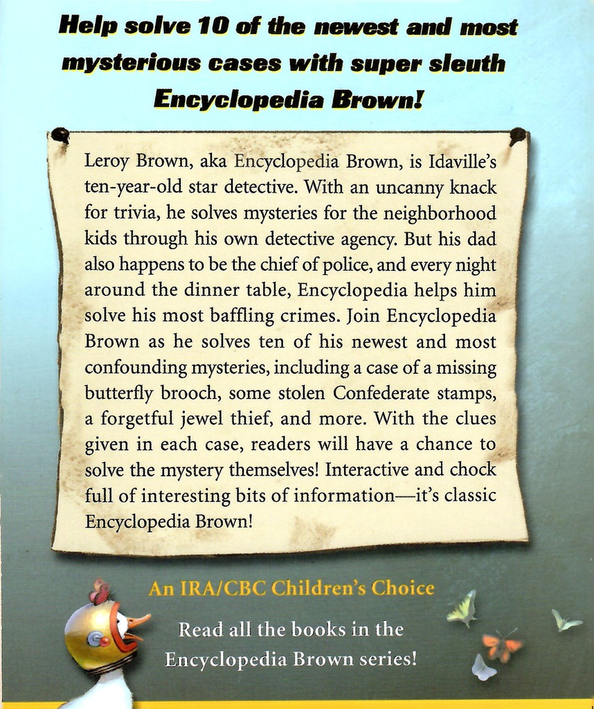 Encyclopedia Brown Cracks the Case #24 (8-12yrs)