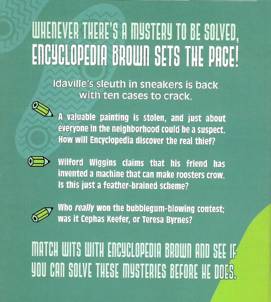 Encyclopedia Brown Sets The Pace #15 (8-12yrs)